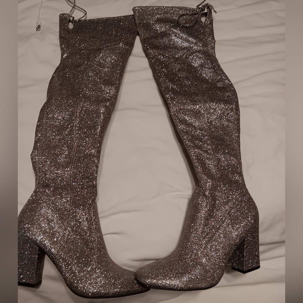 NEVER WORN Over the knee Disco Boots